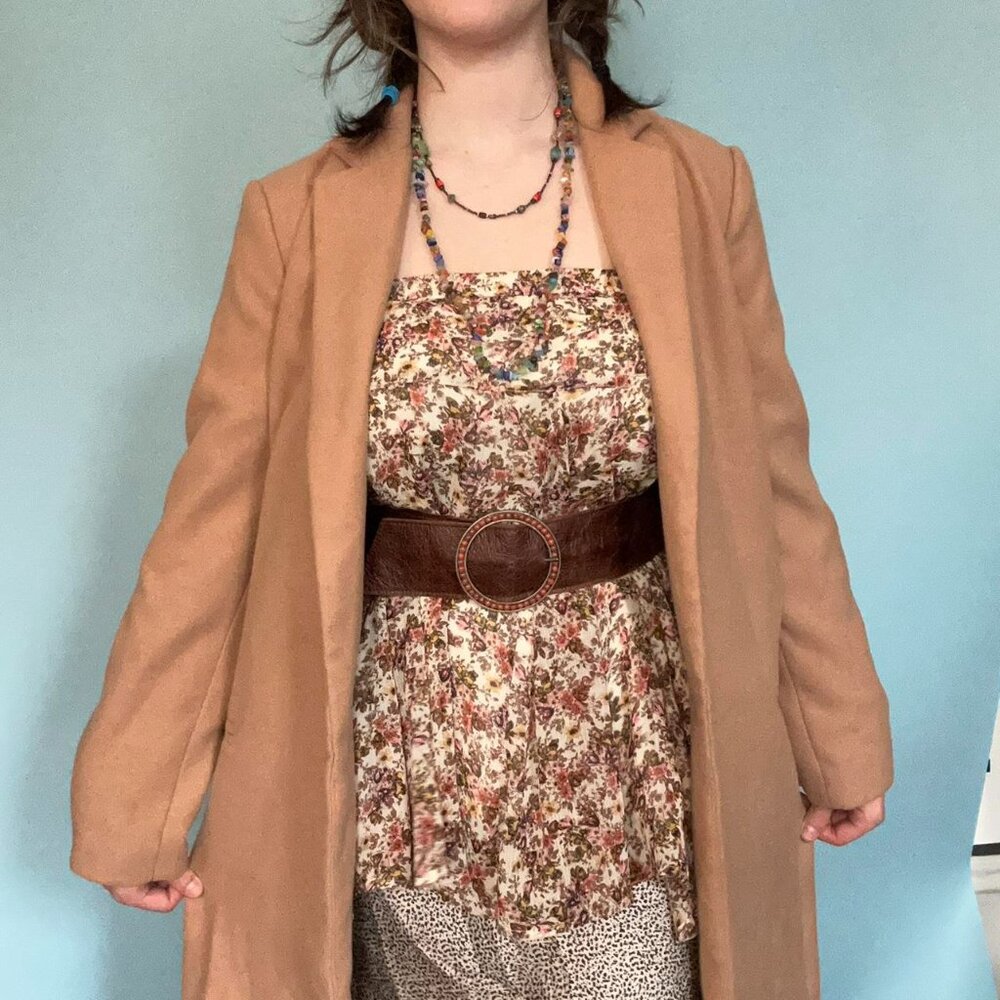 Kimchi Blue Tan Trench Coat sz S